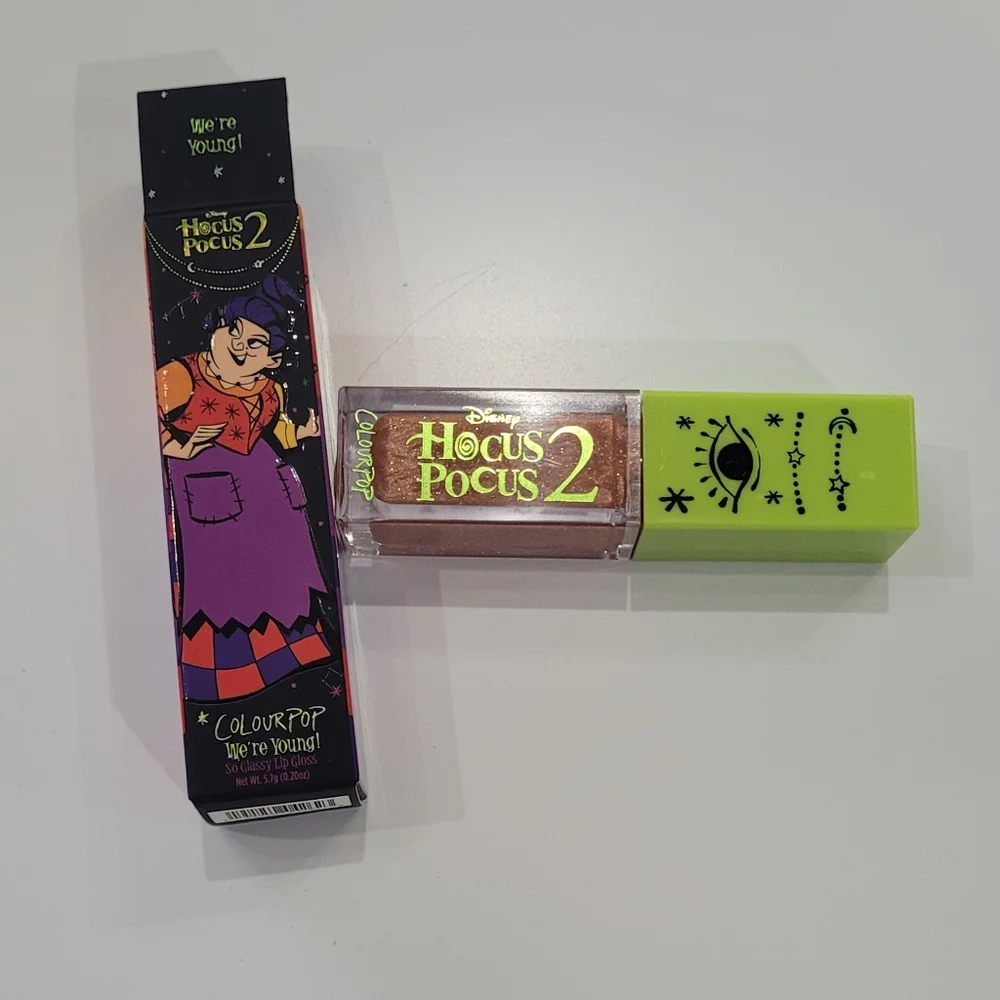 Hocus Pocus 2 Glitter Lip Gloss We're Young Neutral Colourpop Shine Makeup